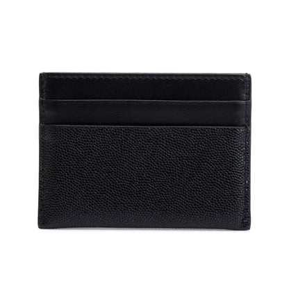 Burberry Black Leather TB Card Holder