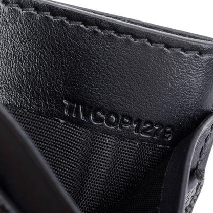 Burberry Black Leather TB Card Holder