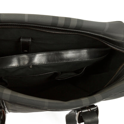 Burberry Black London Check Briefcase