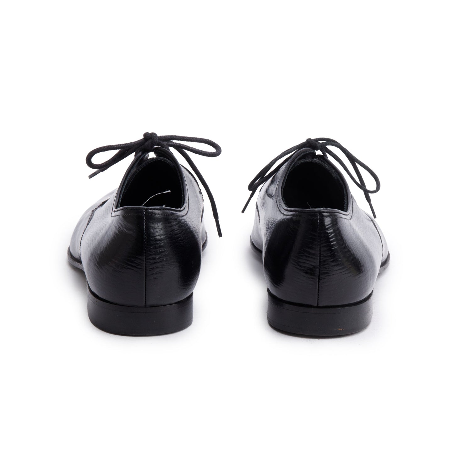 Burberry Black Textured Leather Carlyle Derby Shoes, Size 44