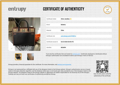 Burberry Black/Brown Calfskin Leather Vintage Check Trim Medium Two Handle Title Tote