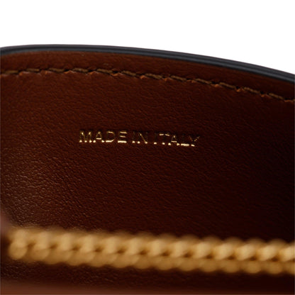 Burberry Black/White Monkey Print Leather Card Case On Chain