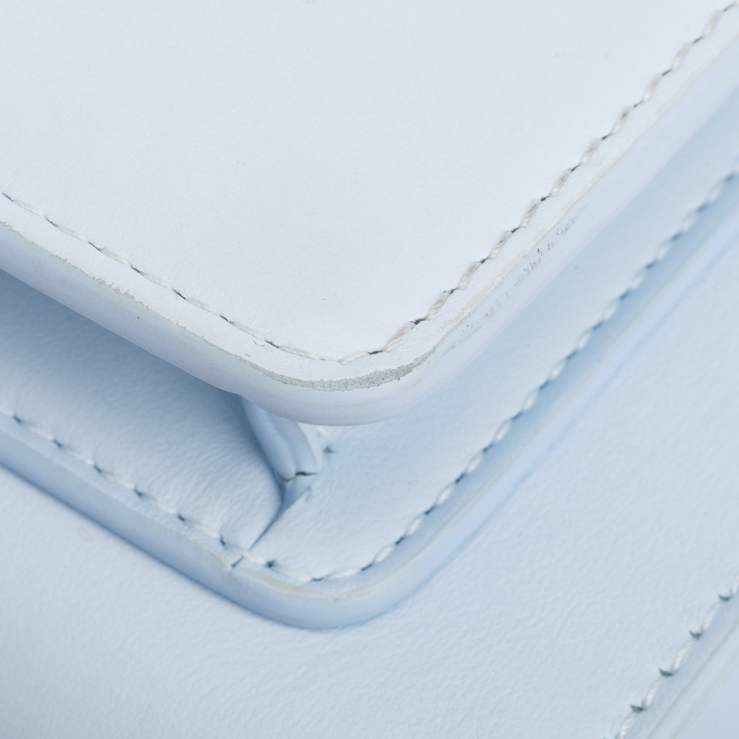 Burberry Blue Calfskin Leather Mini Pocket Bag