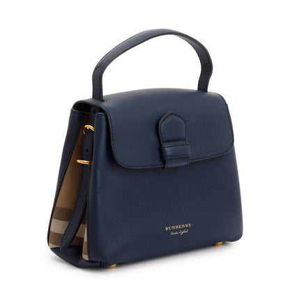 Burberry Blue Calfskin Small Camberley Bag