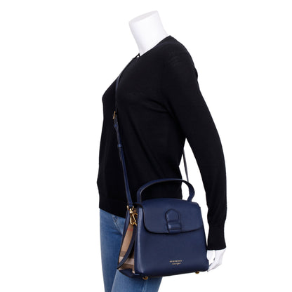 Burberry Blue Calfskin Small Camberley Bag