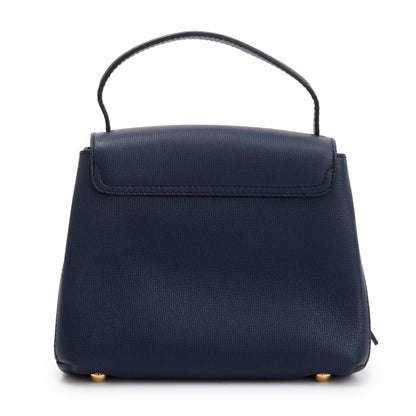 Burberry Blue Calfskin Small Camberley Bag