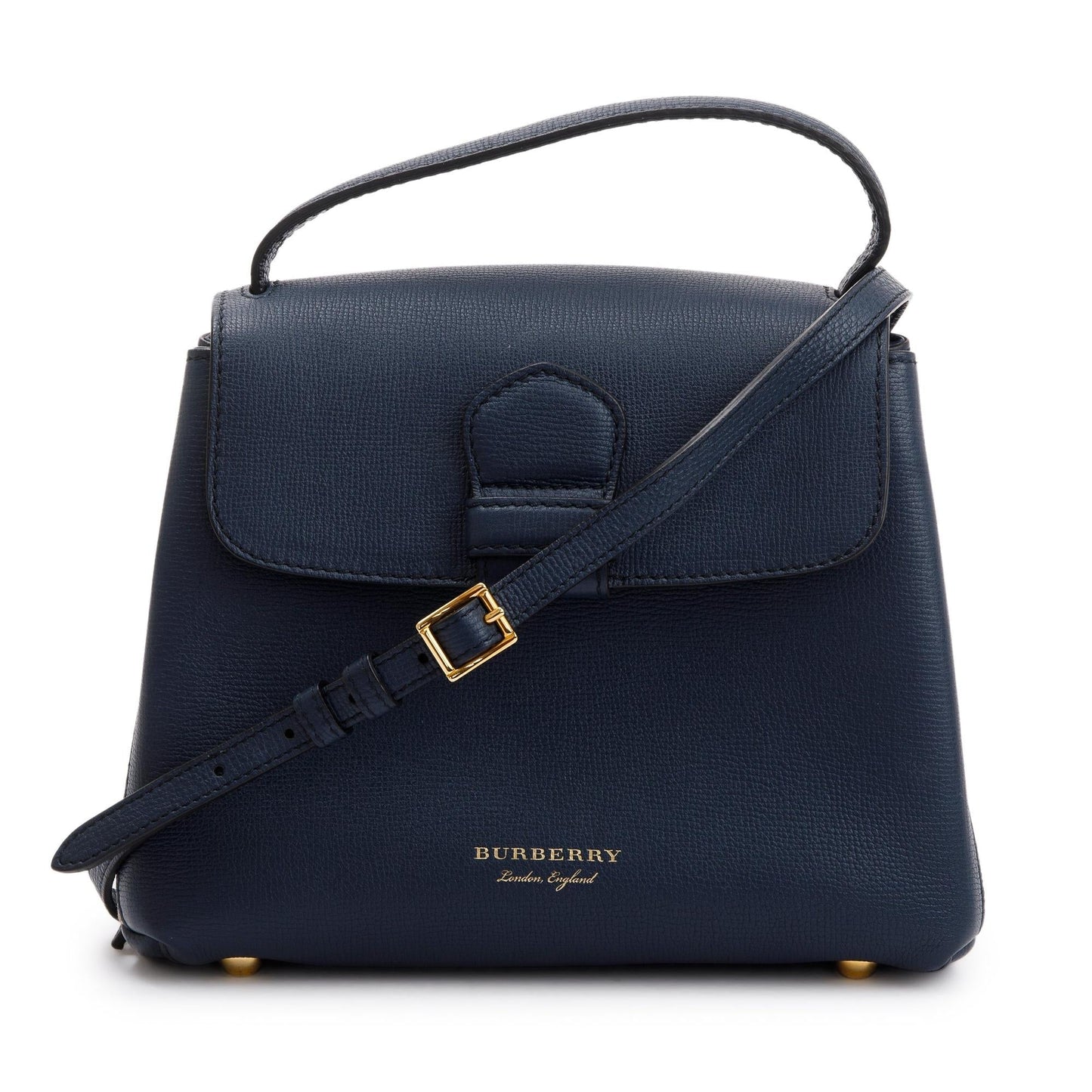 Burberry Blue Calfskin Small Camberley Bag