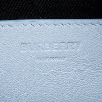 Burberry Blue Quilted Calfskin Leather TB Camera Crossbody Bag