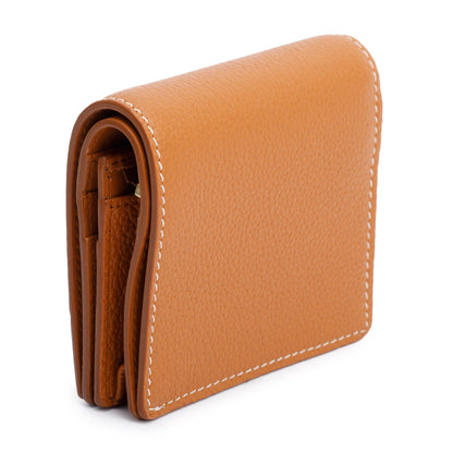 Burberry Brown Leather TB Compact Wallet
