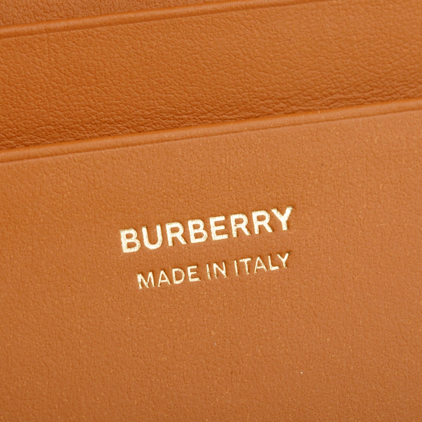 Burberry Brown Leather TB Compact Wallet