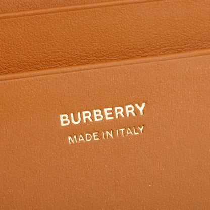 Burberry Brown Leather TB Compact Wallet