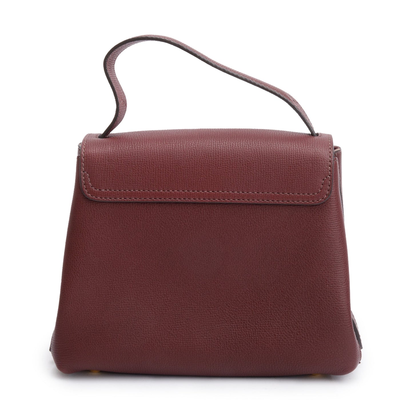 Burberry Burgundy Calfskin Small Camberley Bag