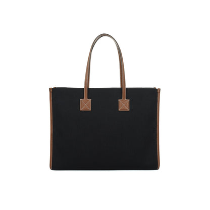 Burberry Canvas & Leather Medium Freya Tote