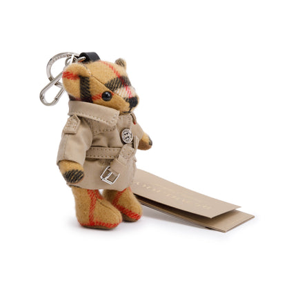 Burberry Cashmere Thomas Bear In Trench Coat Keychain