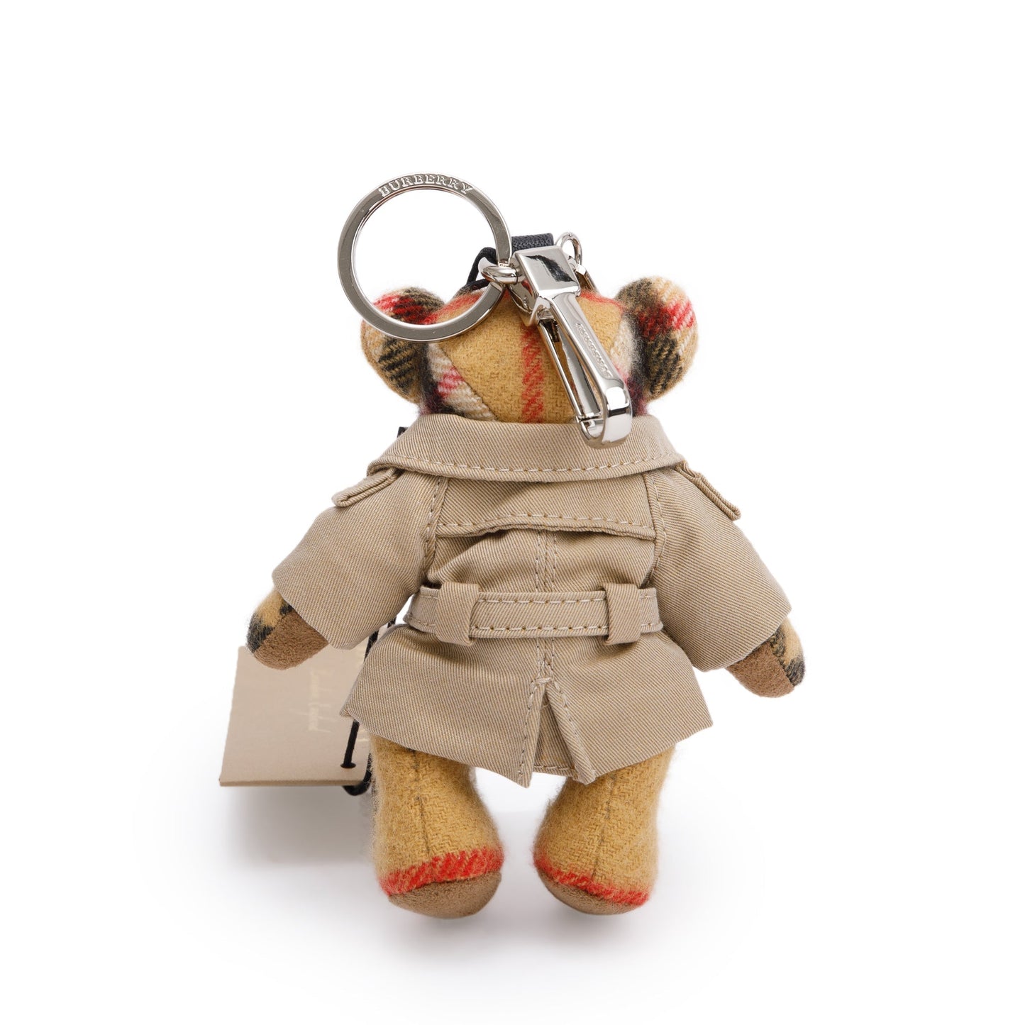 Burberry Cashmere Thomas Bear In Trench Coat Keychain