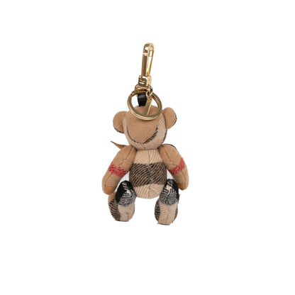 Burberry Cashmere Thomas Check Bear Bag Charm