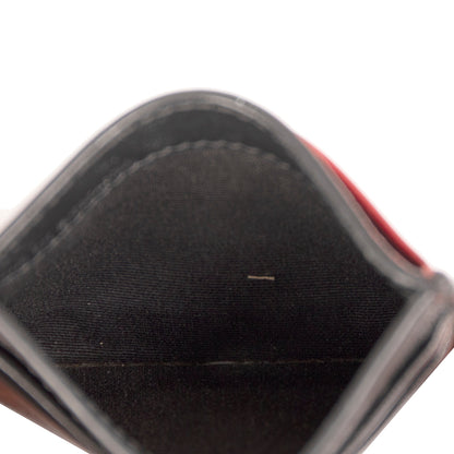 Burberry Crest Print Leather Card Case