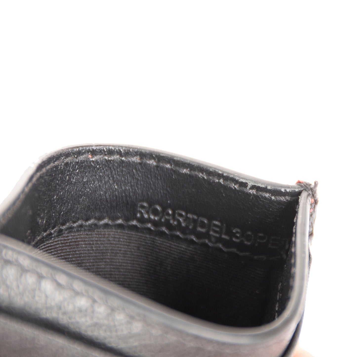 Burberry Crest Print Leather Card Case