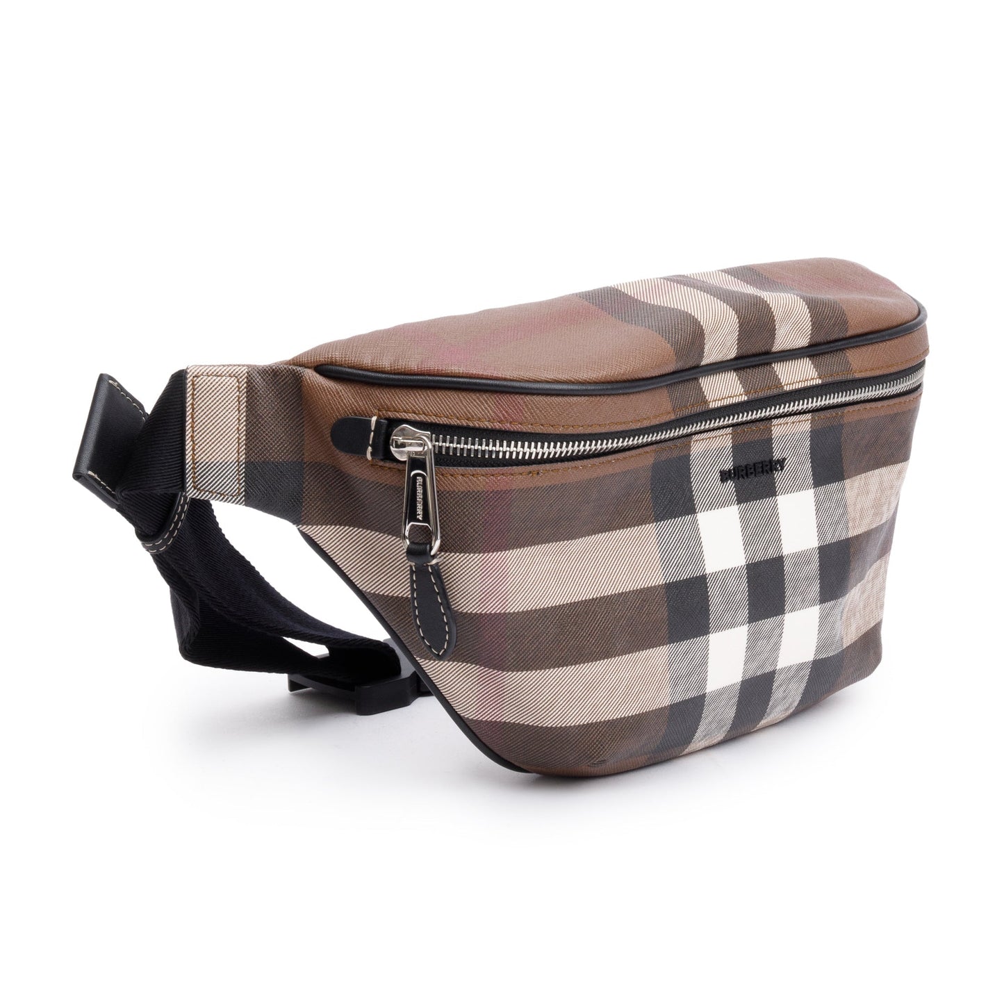 Burberry Dark Birch Brown Check Cason Belt Bag