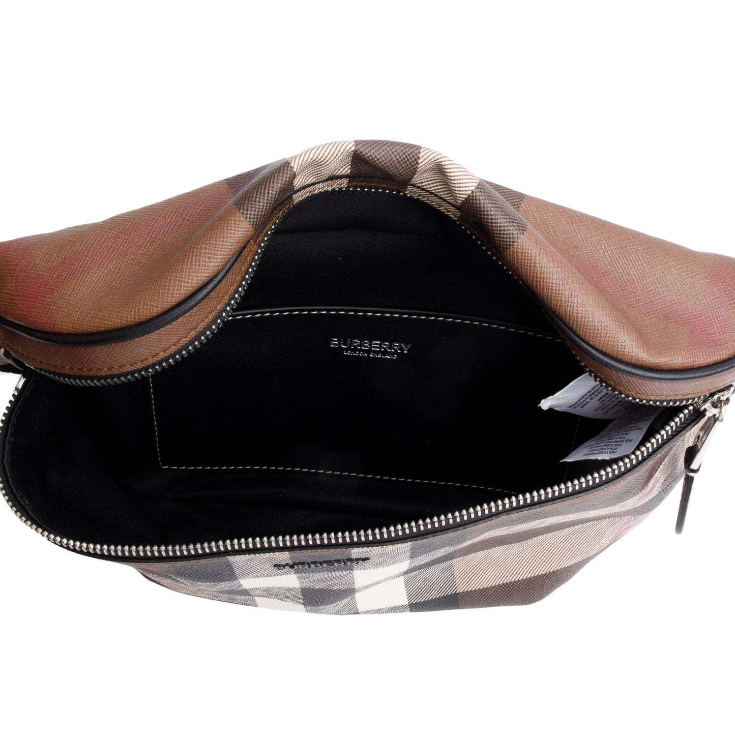Burberry Dark Birch Brown Check Cason Belt Bag