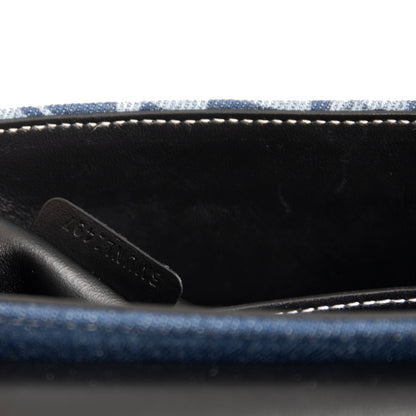 Burberry Denim Logo Print Note Crossbody
