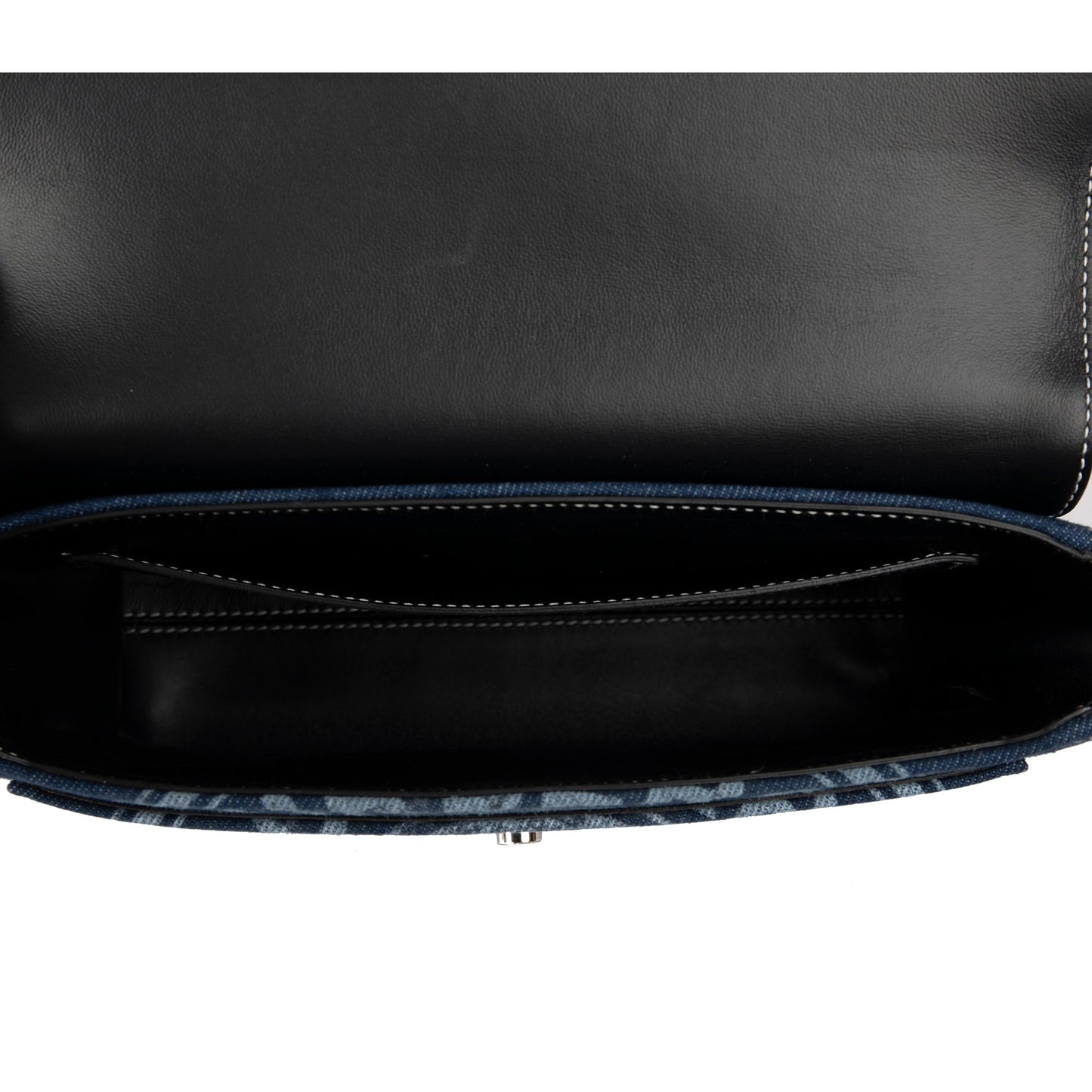 Burberry Denim Logo Print Note Crossbody