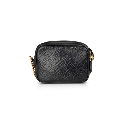 Burberry Embossed Leather TB Camera Crossbody