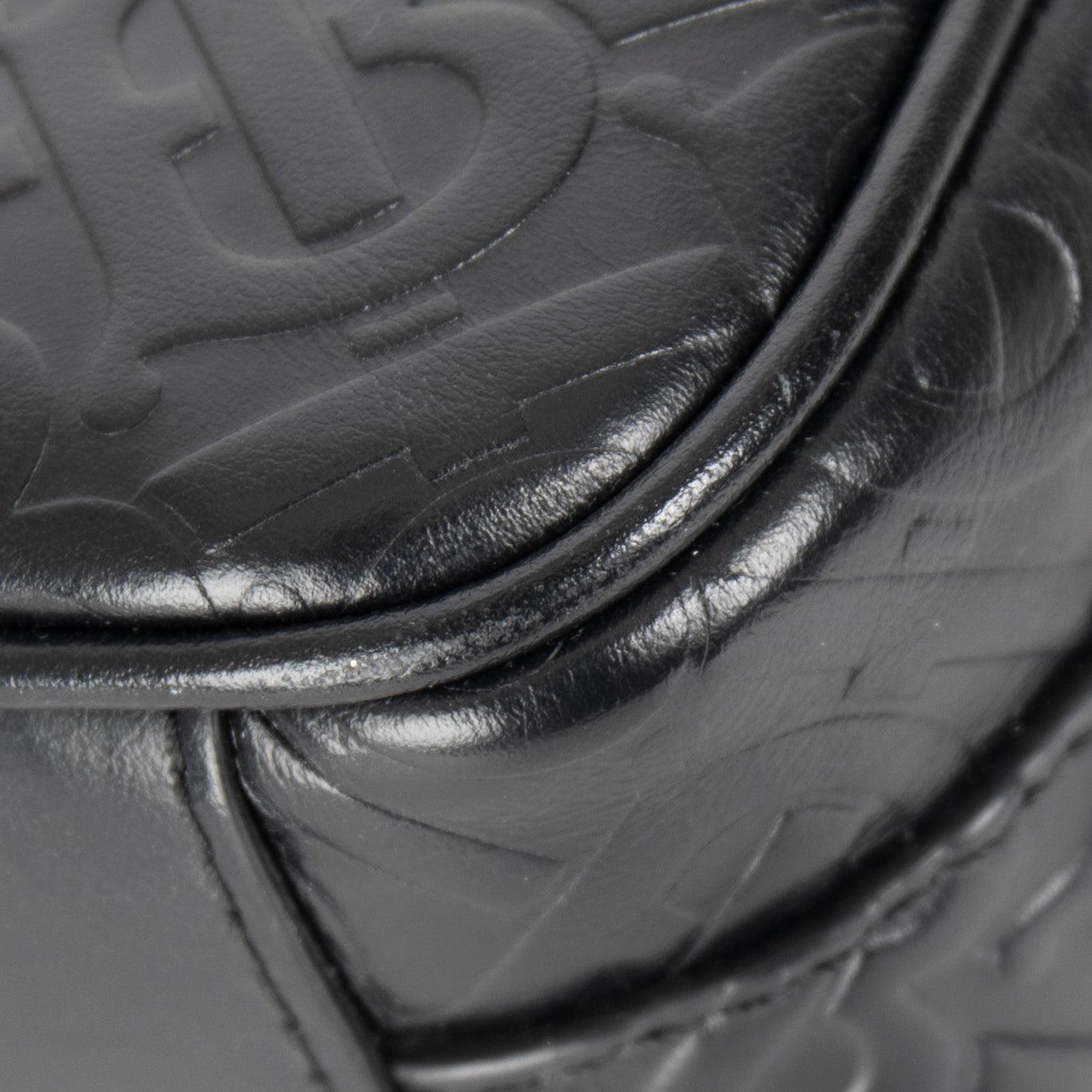 Burberry Embossed Leather TB Camera Crossbody