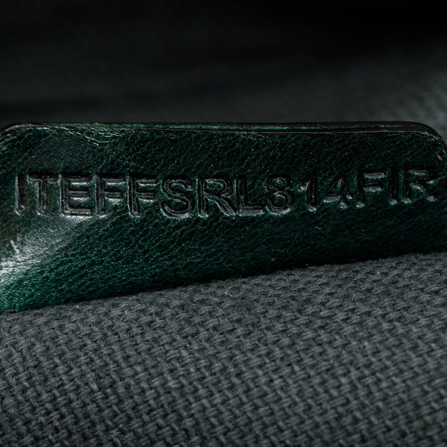 Burberry Green Pleated Stitched Leather Rosaville Bowling Bag