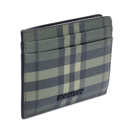 Burberry Green Vintage Check Card Holder