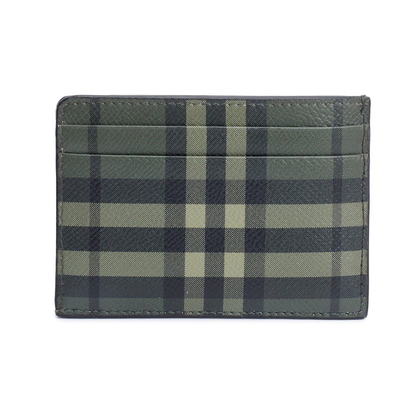 Burberry Green Vintage Check Card Holder