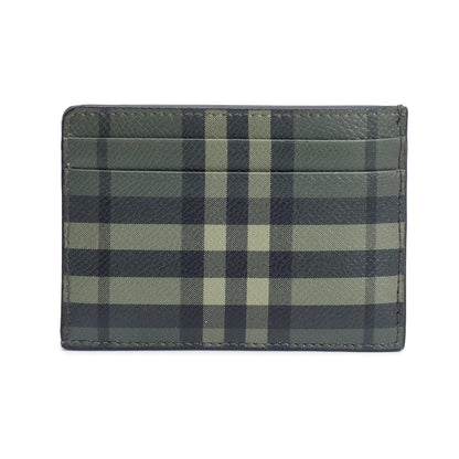 Burberry Green Vintage Check Card Holder