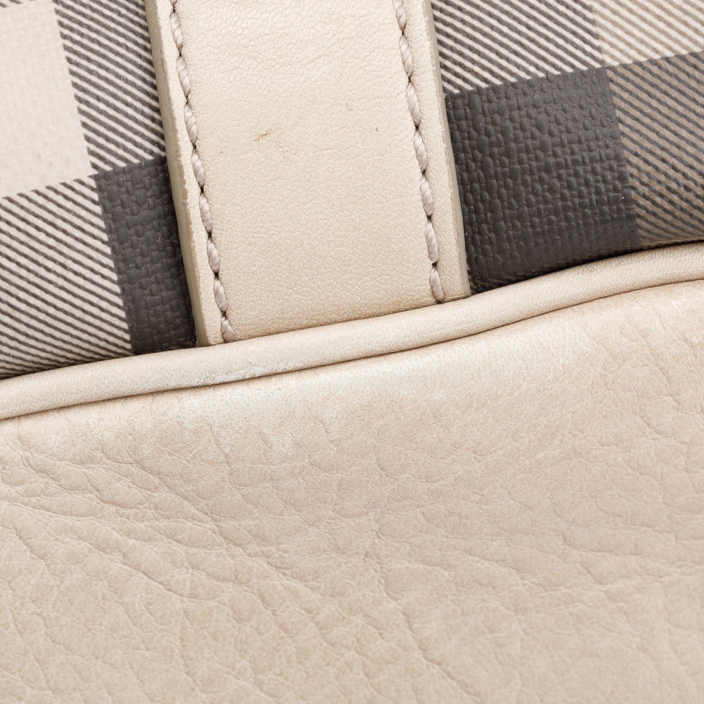 Burberry Grey Smoke Checked Medium Northfield Tote