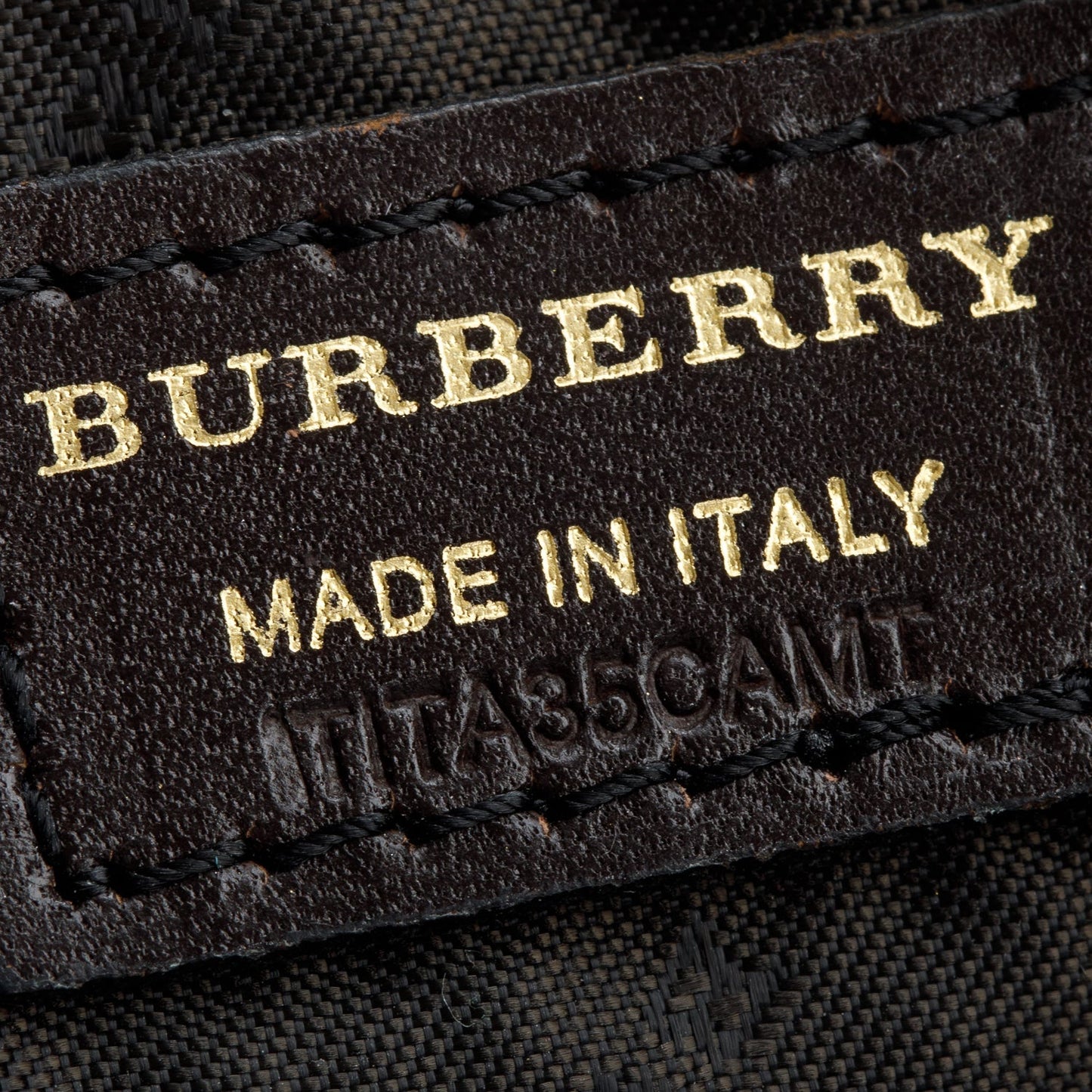 Burberry Haymarket Check Brown Small Peyton Crossbody Bag