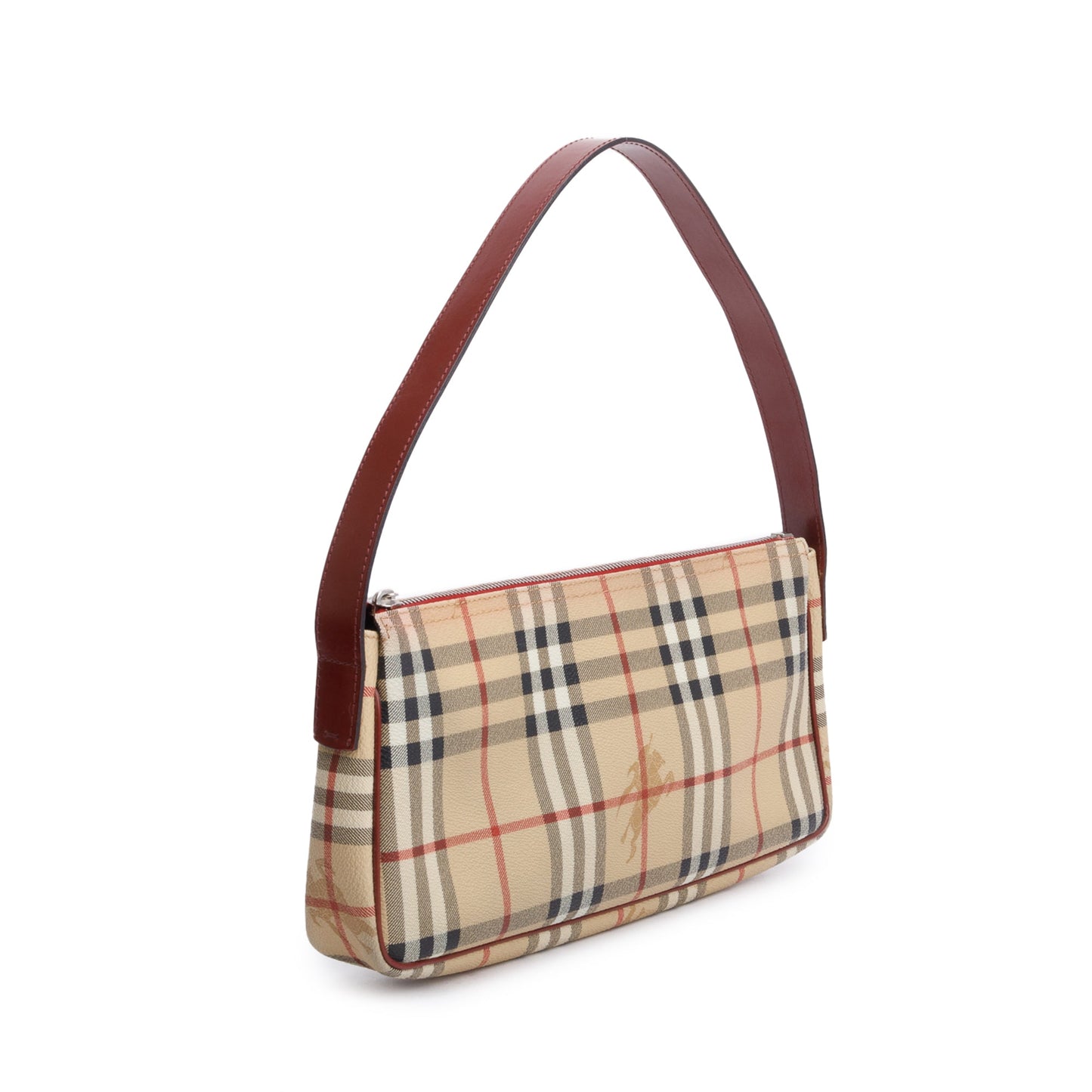 Burberry Haymarket Check Canvas Shoulder Bag