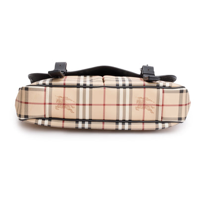 Burberry Haymarket Check Coated Canvas Messenger Bag