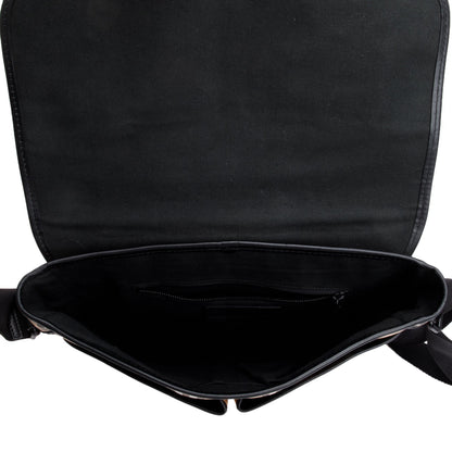 Burberry Haymarket Check Coated Canvas Messenger Bag