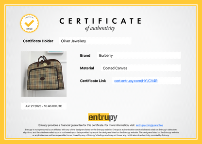 Burberry Haymarket Check Garment Bag