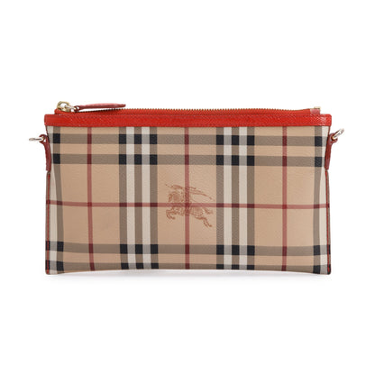 Burberry Haymarket Check Small Peyton Crossbody Bag