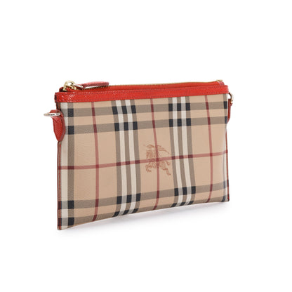 Burberry Haymarket Check Small Peyton Crossbody Bag
