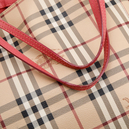 Burberry Haymarket Check Tote Bag