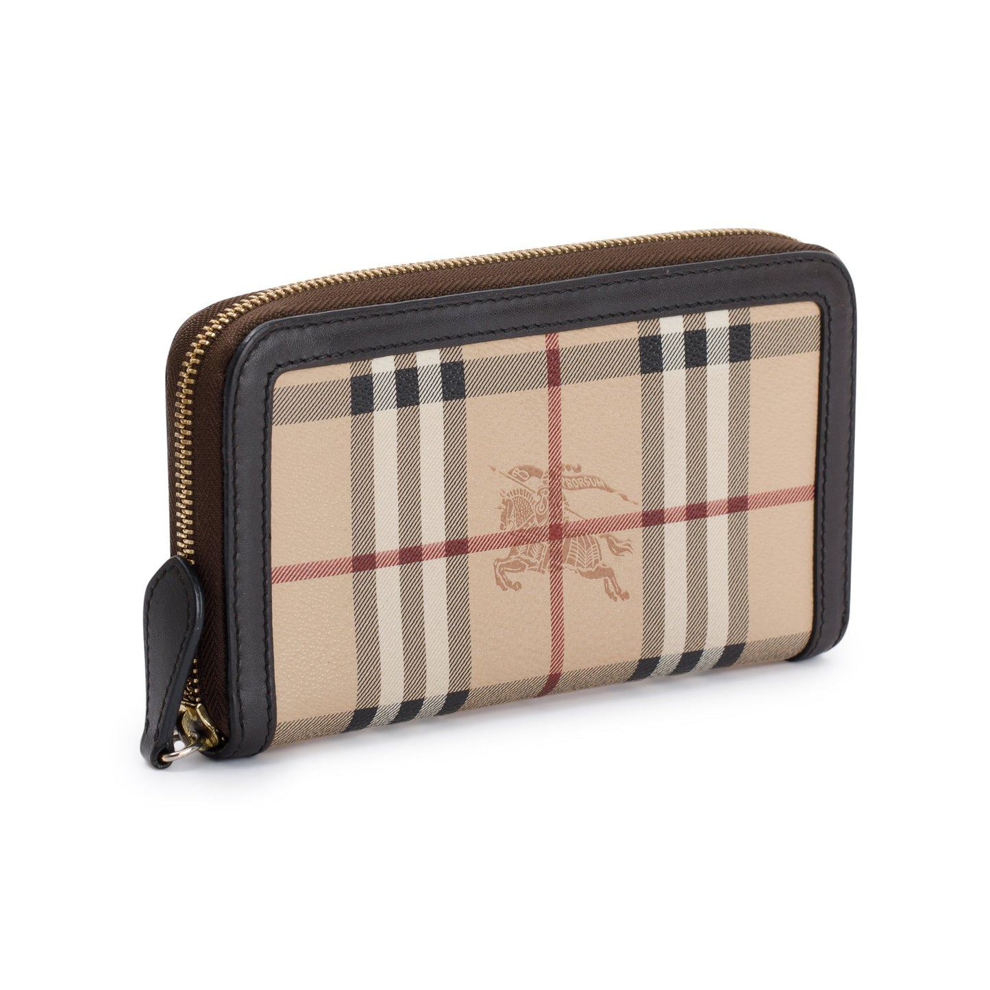Burberry Haymarket Check Zip Wallet