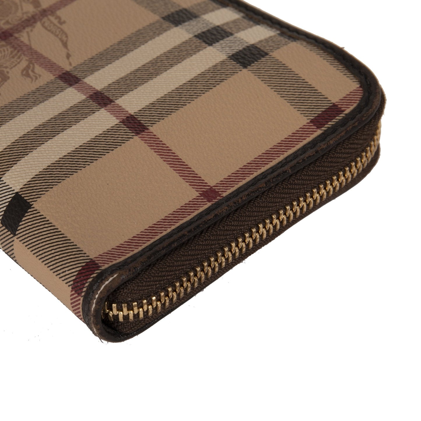Burberry Haymarket Check Zip Wallet