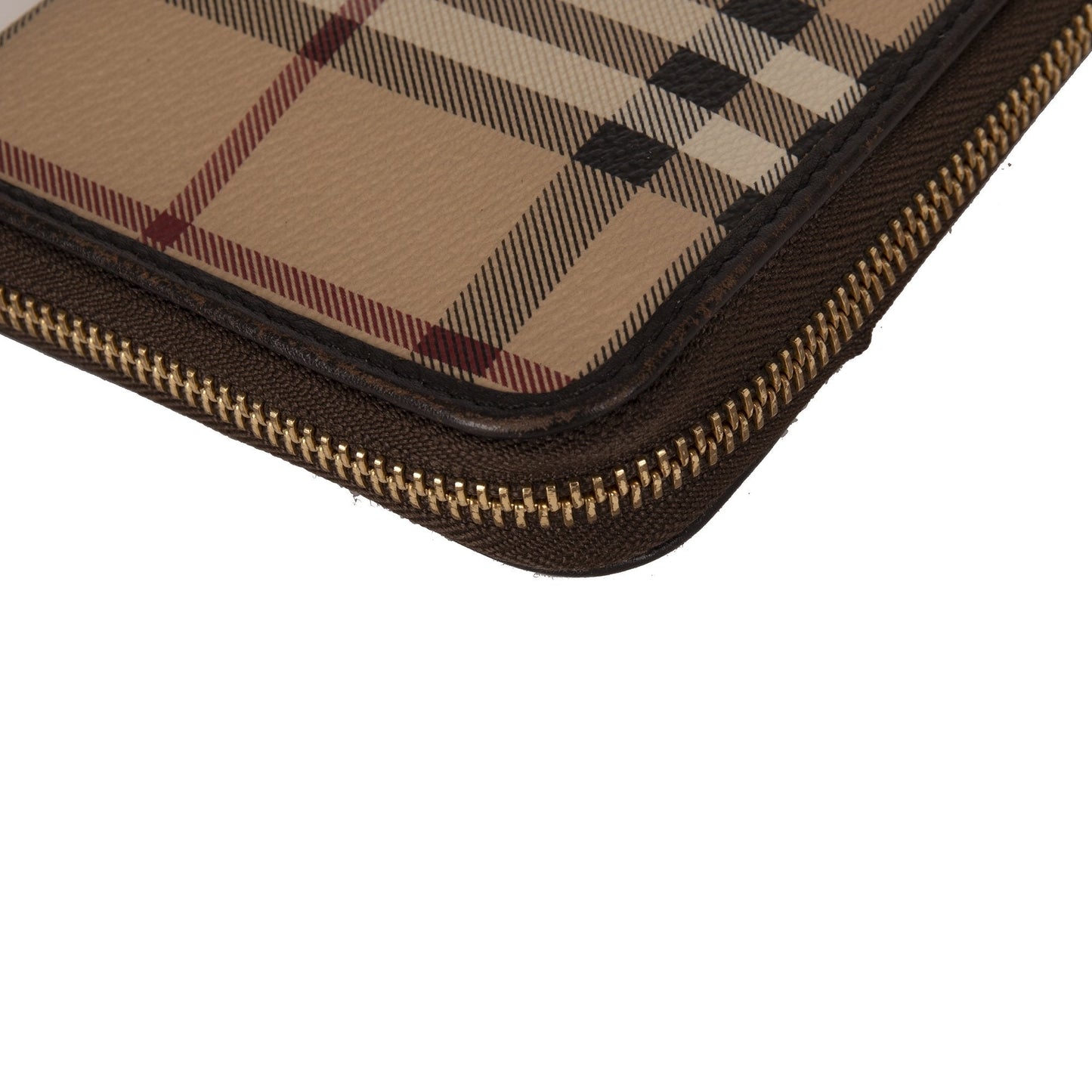 Burberry Haymarket Check Zip Wallet