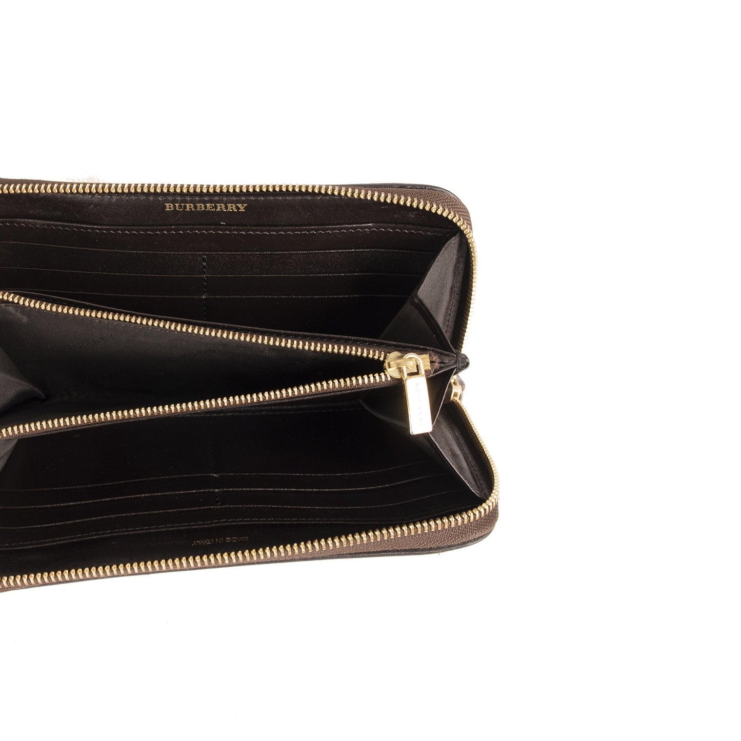 Burberry Haymarket Check Zip Wallet