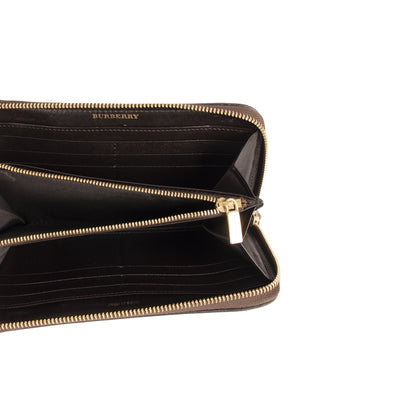 Burberry Haymarket Check Zip Wallet