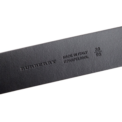 Burberry Haymarket Check and Leather Belt
