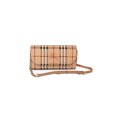 Burberry Haymarket Henley Wallet on Chain