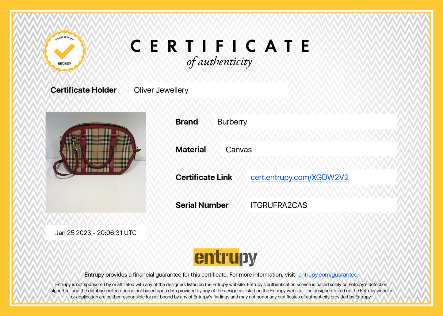 Burberry Horseferry Check Small Orchard Bowling Bag
