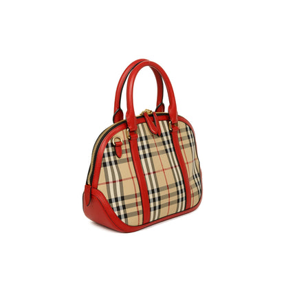 Burberry Horseferry Check Small Orchard Bowling Bag